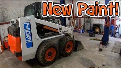 paint a skid steer|repainting a skid steer.